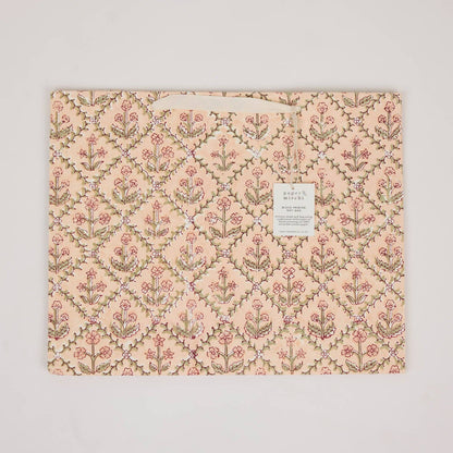 Block Printed Gift Bags (Large) - Terracotta