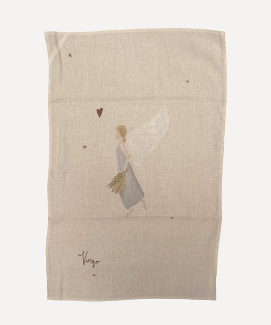 Linen Tea Towel "Virgo"