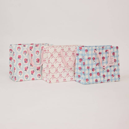 Block Printed Gift Bags (Medium) - Pink Sorbet