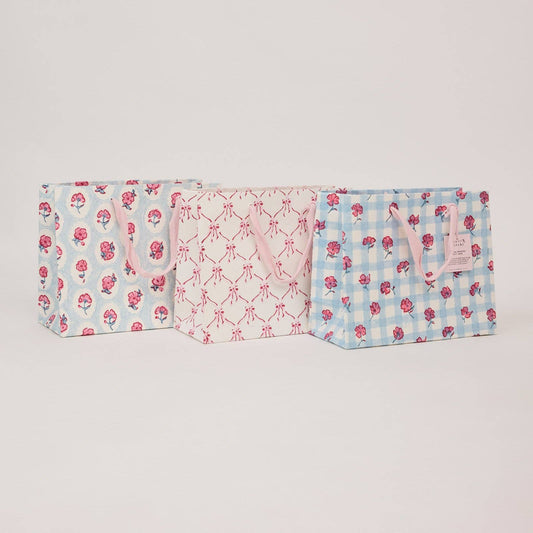 Block Printed Gift Bags (Medium) - Pink Sorbet