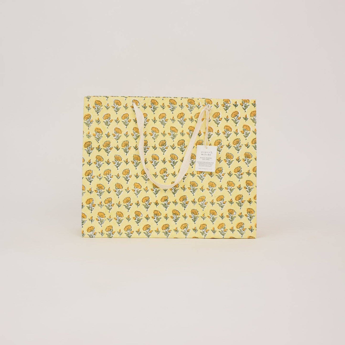 Block Printed Gift Bags (Large) - Sunshine Refresh