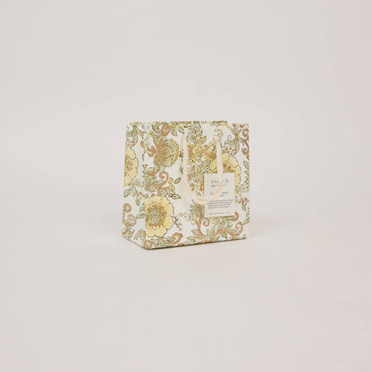 Block Printed Gift Bags (Small) - Buttercream