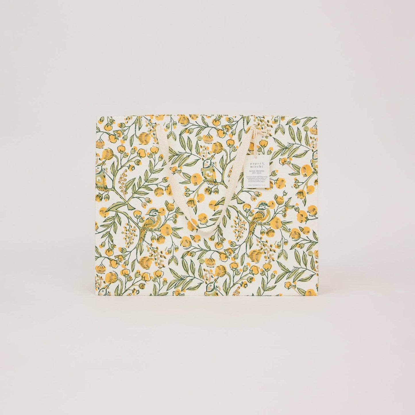 Block Printed Gift Bags (Large) - Sunshine Refresh
