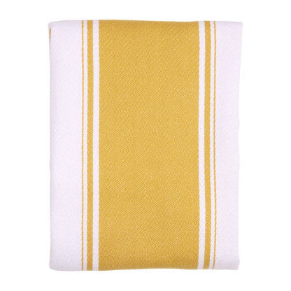 Love Colour Striped Tea Towel, Ochre