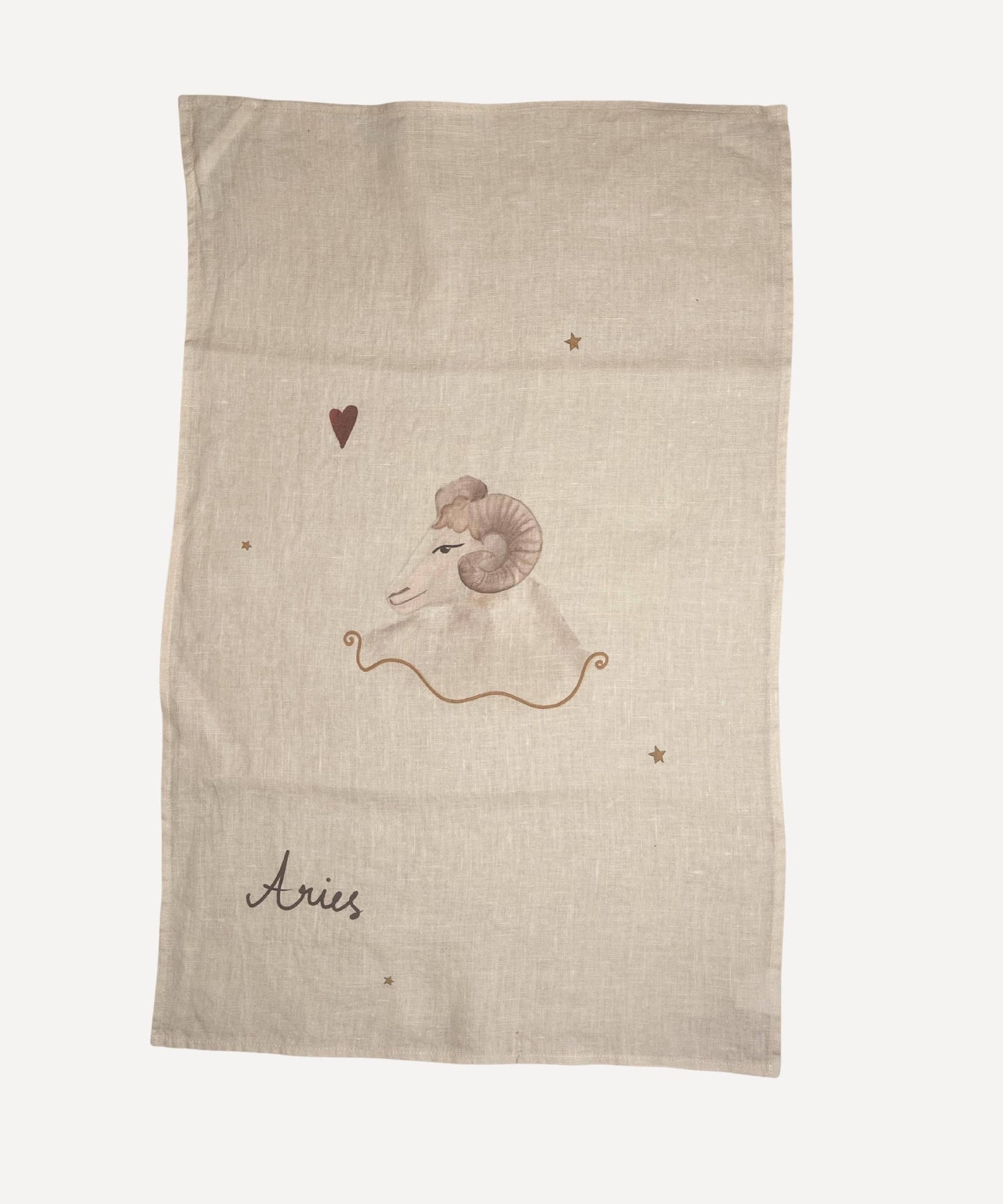 Linen Tea Towel "Aries"