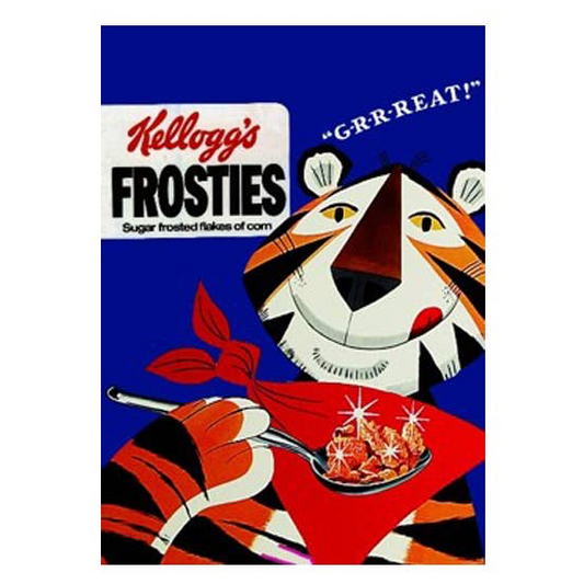 Vintage Kelloggs Frosties Tea Towel